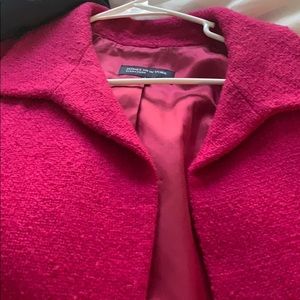 A pink whool blazer